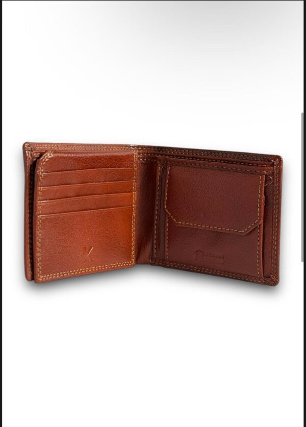 Cognac Leather Wallet – 100% Genuine Leather, Premium Quality, Perfect for Every Occasion. - Image 3
