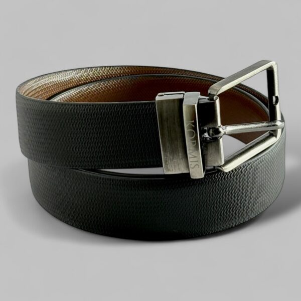 HONEYCOMB - ITALIAN LEATHER REVERSIBLE BELT MEN - Image 3