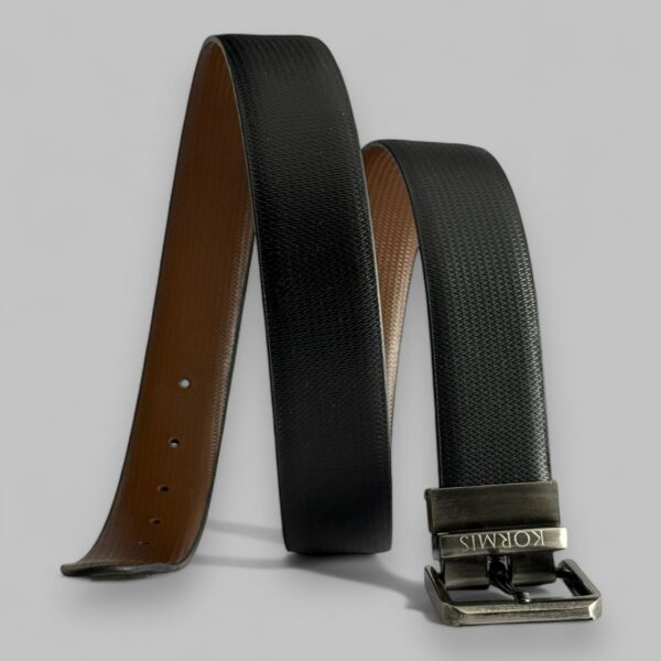HONEYCOMB - ITALIAN LEATHER REVERSIBLE BELT MEN - Image 2