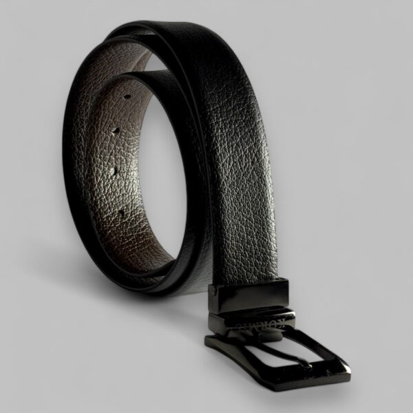 Leather  Italian Reversible Shrunken Belt for Men, Formal & Casual Belt, - Image 3