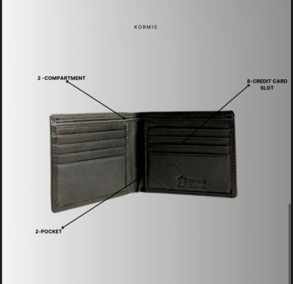 Black Leather Wallet – 100% Genuine Leather, Premium Quality, Perfect for Every Occasion. - Image 5