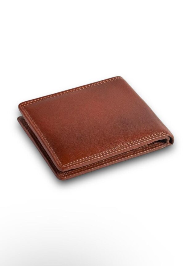 Cognac Leather Wallet – 100% Genuine Leather, Premium Quality, Perfect for Every Occasion. - Image 2