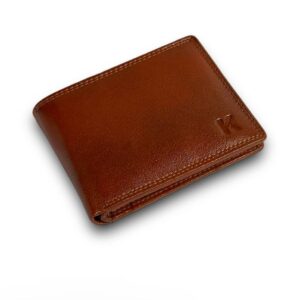 Cognac Leather Wallet – 100% Genuine Leather, Premium Quality, Perfect for Every Occasion.
