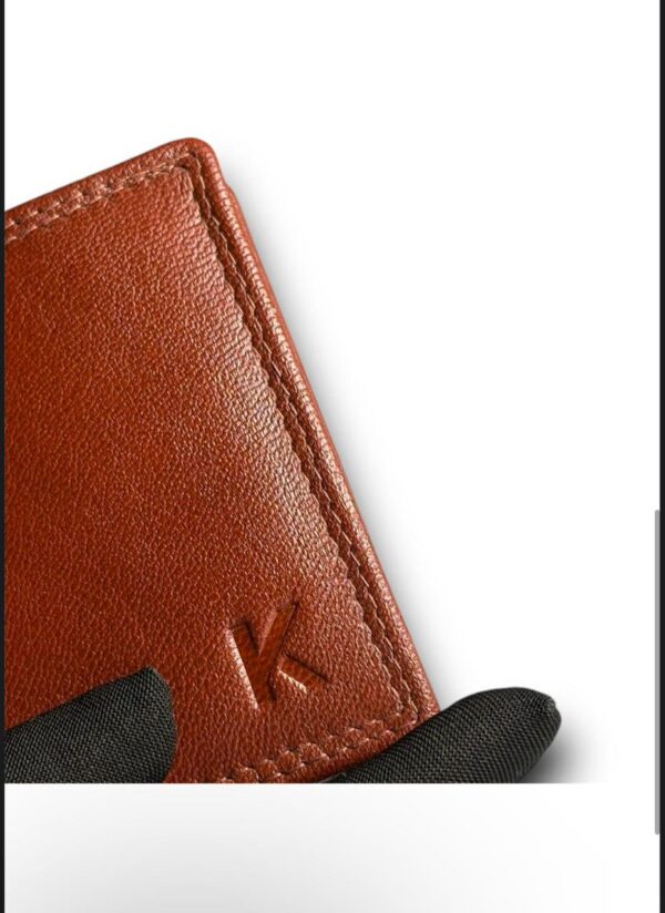 Cognac Leather Wallet – 100% Genuine Leather, Premium Quality, Perfect for Every Occasion. - Image 4